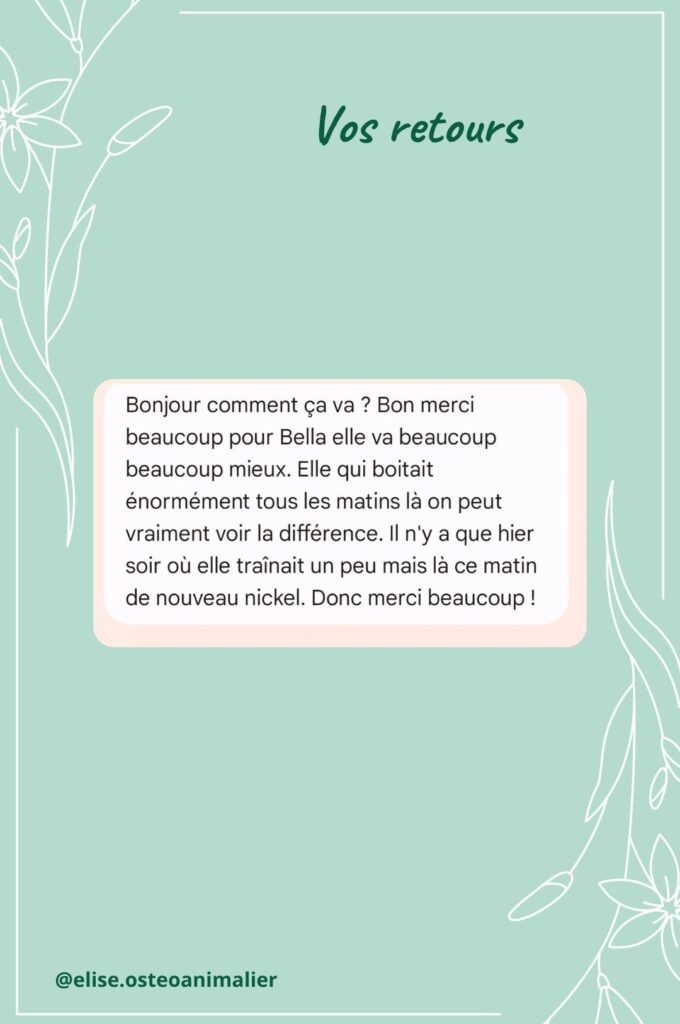 Vos retours - 1