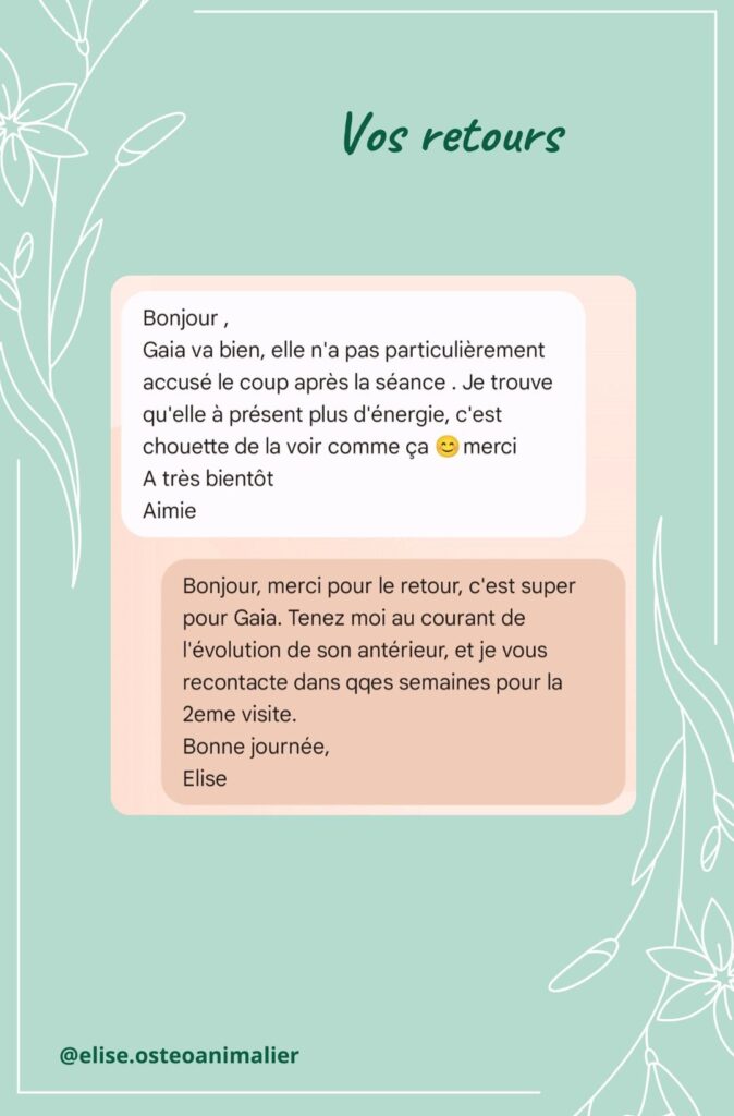 Vos retours - 1
